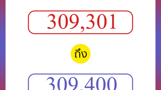 วิธีนับตัวเลขภาษาอังกฤษ 309301 ถึง 309400 เอาไว้คุยกับชาวต่างชาติ