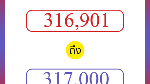 วิธีนับตัวเลขภาษาอังกฤษ 316901 ถึง 317000 เอาไว้คุยกับชาวต่างชาติ