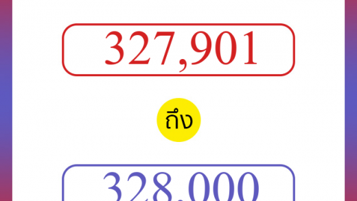 วิธีนับตัวเลขภาษาอังกฤษ 327901 ถึง 328000 เอาไว้คุยกับชาวต่างชาติ