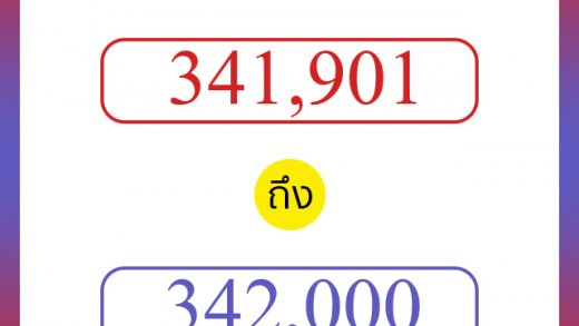วิธีนับตัวเลขภาษาอังกฤษ 341901 ถึง 342000 เอาไว้คุยกับชาวต่างชาติ