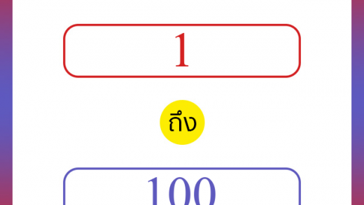 วิธีนับตัวเลขภาษาอังกฤษ 1 ถึง 100 เอาไว้คุยกับชาวต่างชาติ