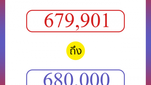วิธีนับตัวเลขภาษาอังกฤษ 679901 ถึง 680000 เอาไว้คุยกับชาวต่างชาติ